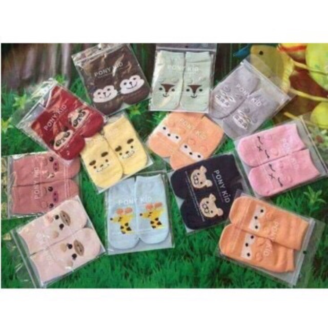 Tất Pony Kid Cổ Cao Chống Trượt