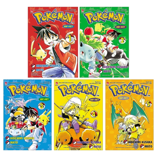Fahasa - Combo Sách Hay Pokémon Đặc Biệt (Tái Bản 2019): Tập 1 + 2 + 3 + 4 + 5 (Bộ 5 Tập)