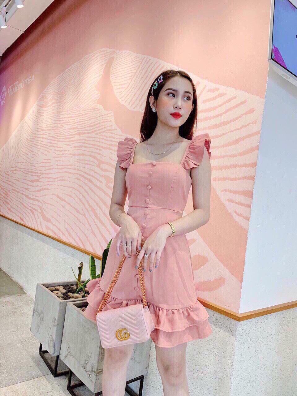 [HCM]Đầm xếp ly -HT
