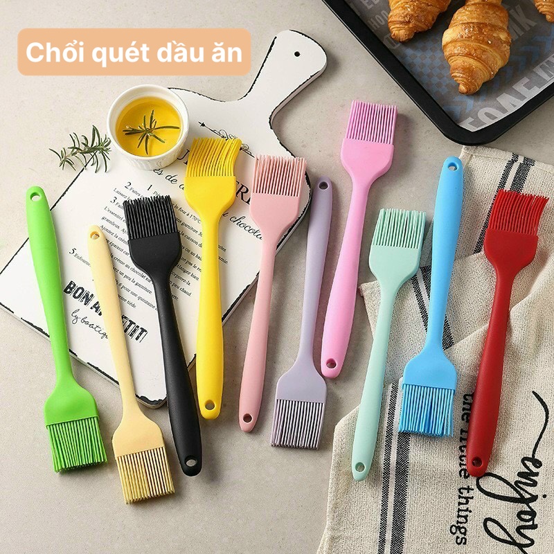 Chổi quét dầu ăn - Cọ quét dầu ăn silicon 20cm dùng cho nồi chiên không dầu, đồ nướng, làm bánh, chổi silicon, chổi quét dầu ăn, chổi quét silicon, cọ silicon, cọ quét dầu ăn silicon, cọ quét dầu,