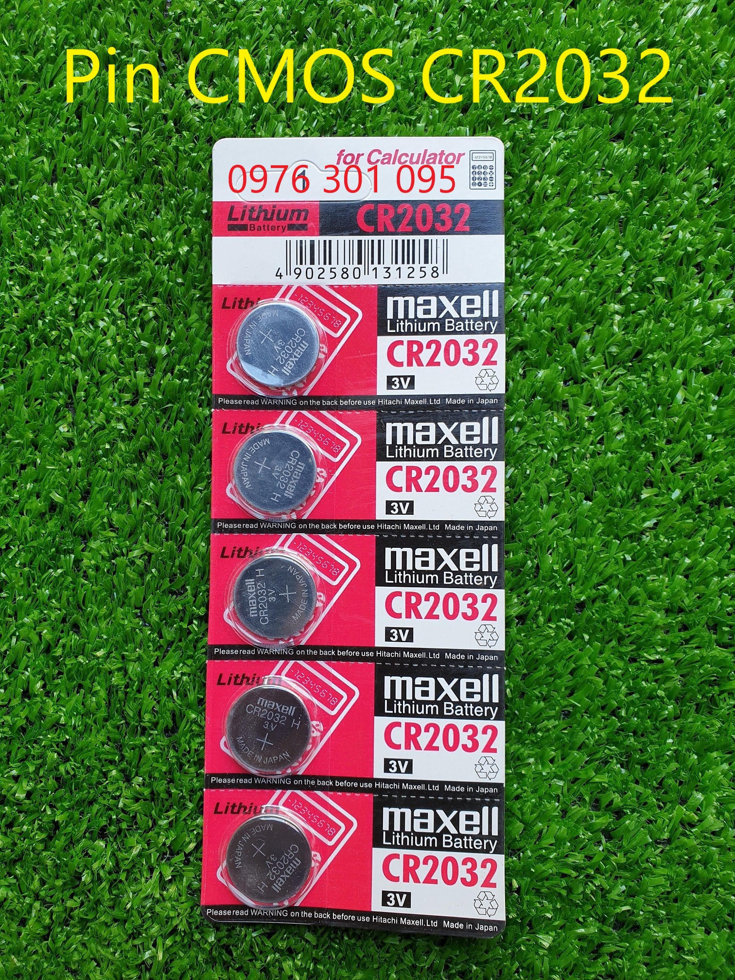 Pin Cmos Maxcell CR2032 1 Vĩ 5 Viên