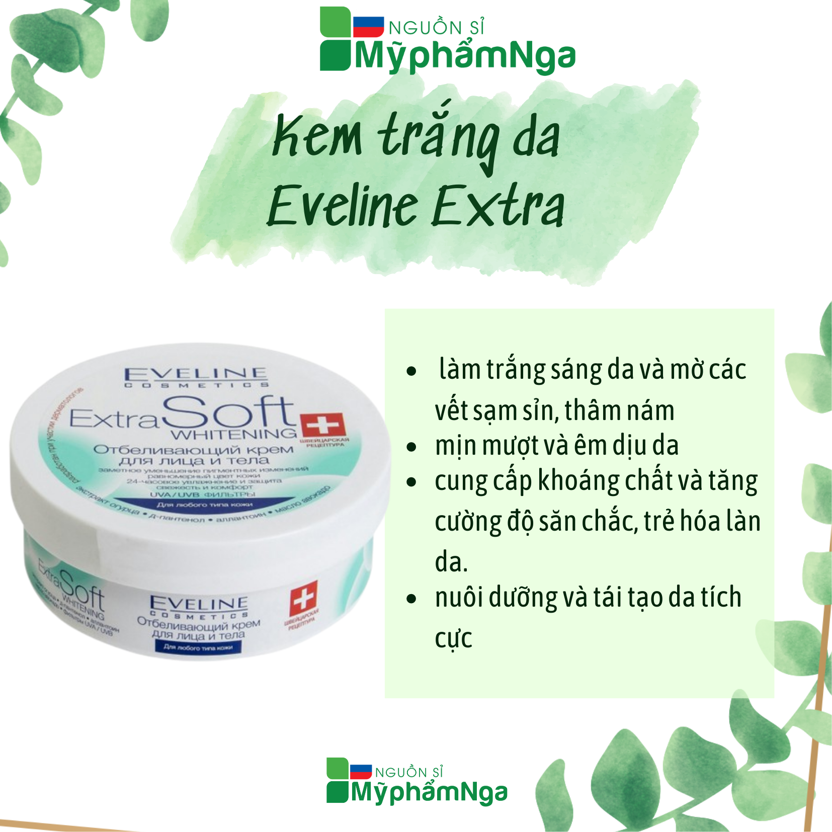 Kem trắng da Eveline Extra