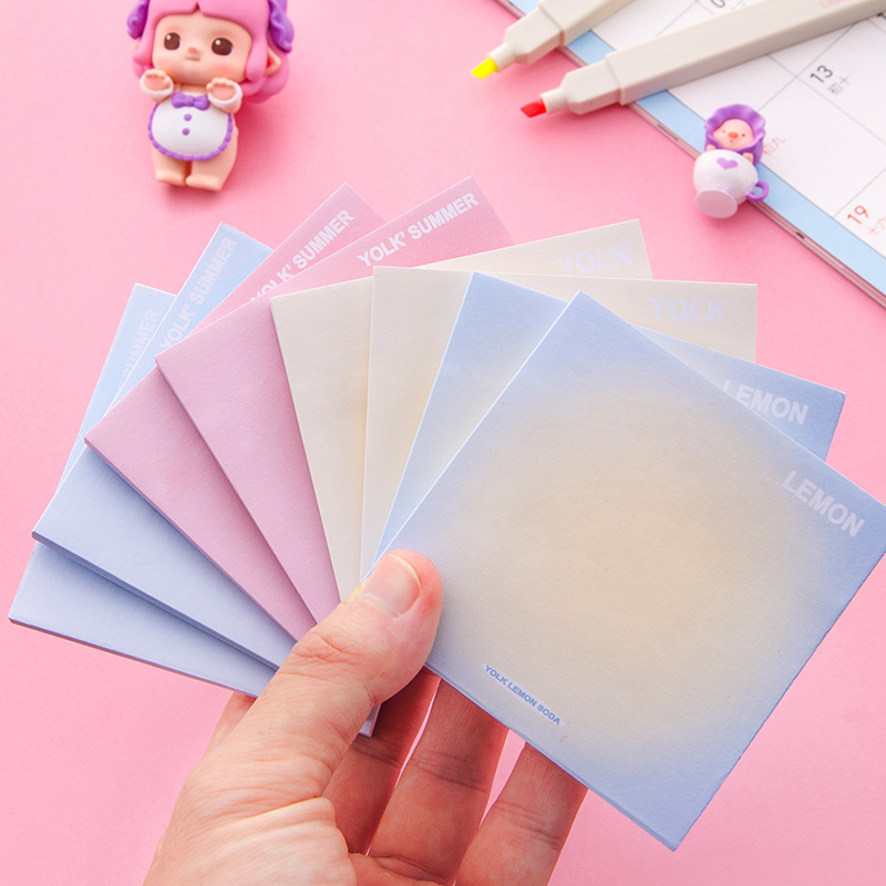 Giấy ghi chú văn phòng học sinh sinh viên giấy note cute màu sắc đáng yêu - văn phòng phẩm hokami