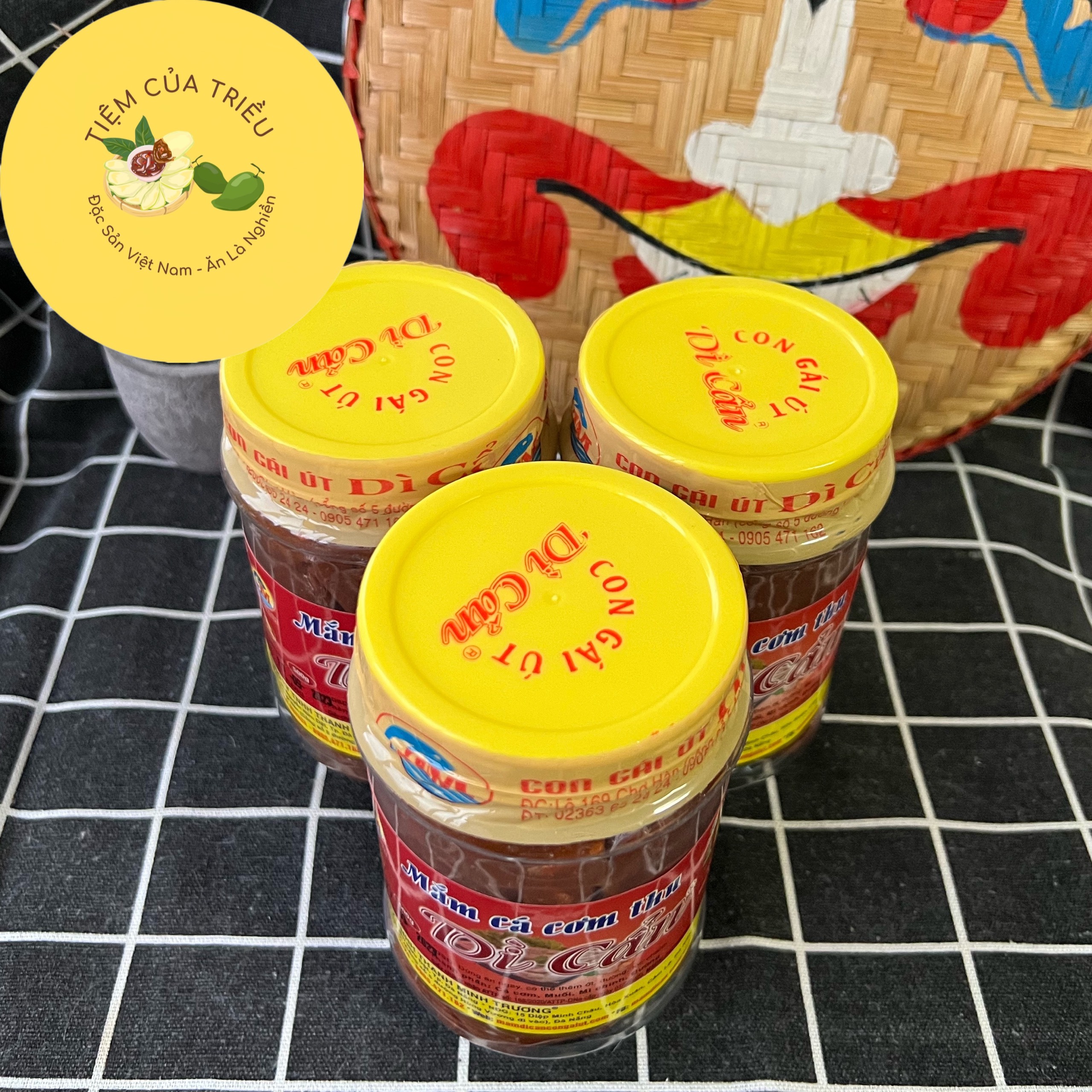 Mắm Cá Cơm Thu/Cá Cơm Dì Cẩn Đà Nẵng 500g (1 hũ)