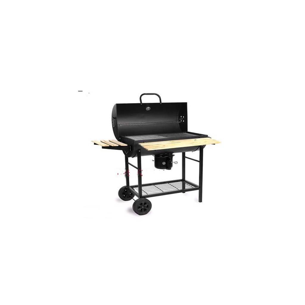 BẾP NƯỚNG THAN HOA LẮP ĐẬY CÓ TAY ĐẨY BBQ-05