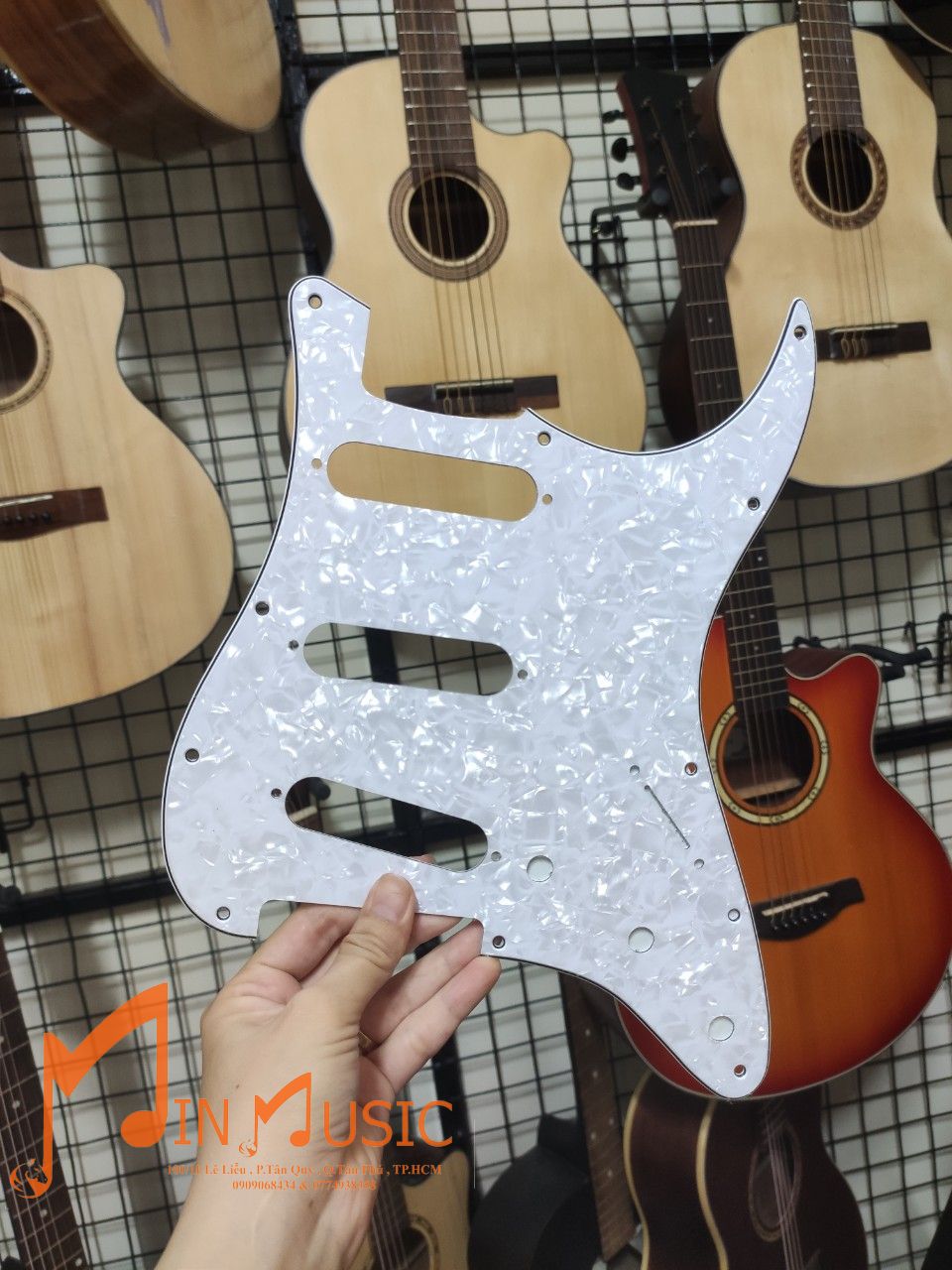 Mặt nạ đàn guitar điện | pickguard guitar fender