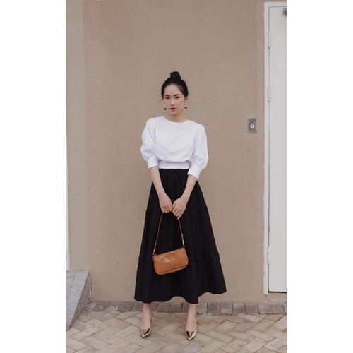 [HCM]ÁO CỔ TRÒN THẮT NƠ SAU