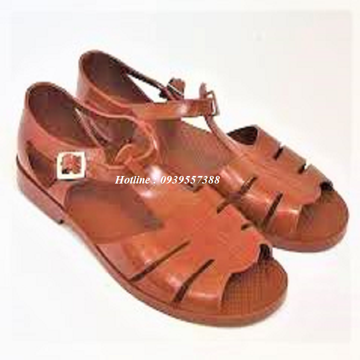 Brown red cloth sandals, sandals