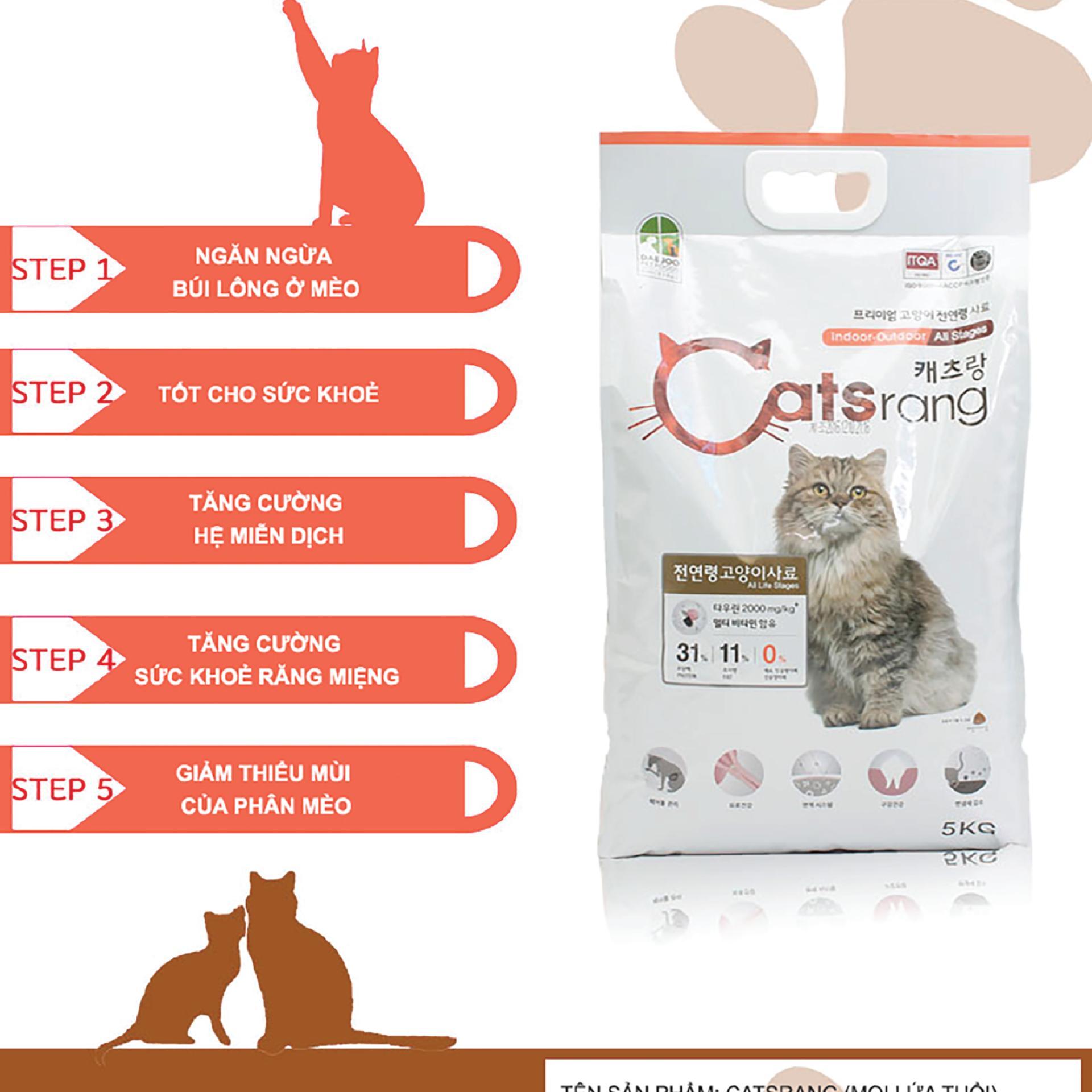 Thức ăn hạt CATSRANG cho mèo mọi lứa tuổi - HỘP 2KG - [Nông Trại Thú Cưng]