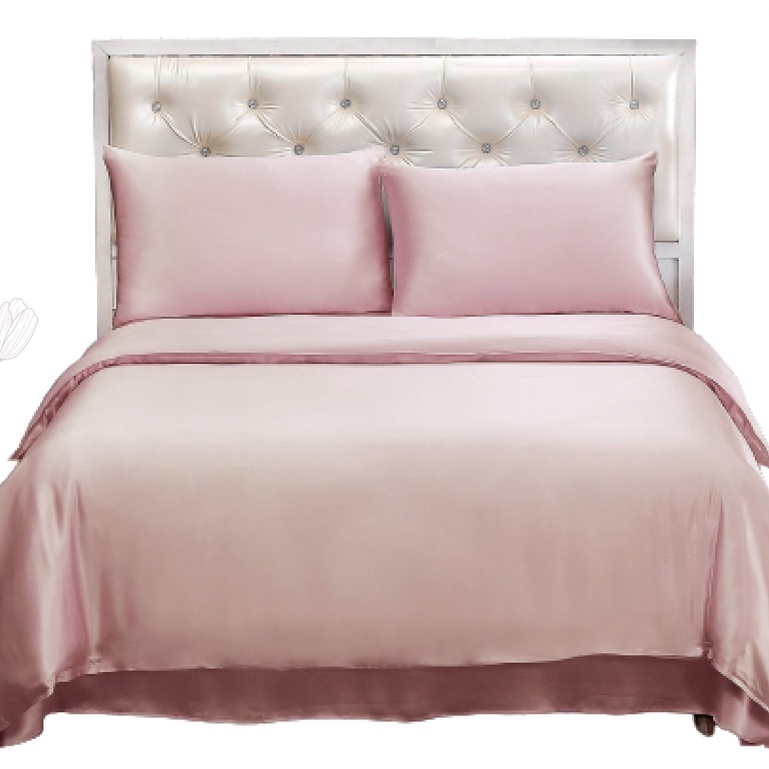 ( Lụa Loại 1) Chăn Lẻ Phi Lụa Màu Hồng Phấn Cao Cấp Mềm Mại Lan Pham Bedding