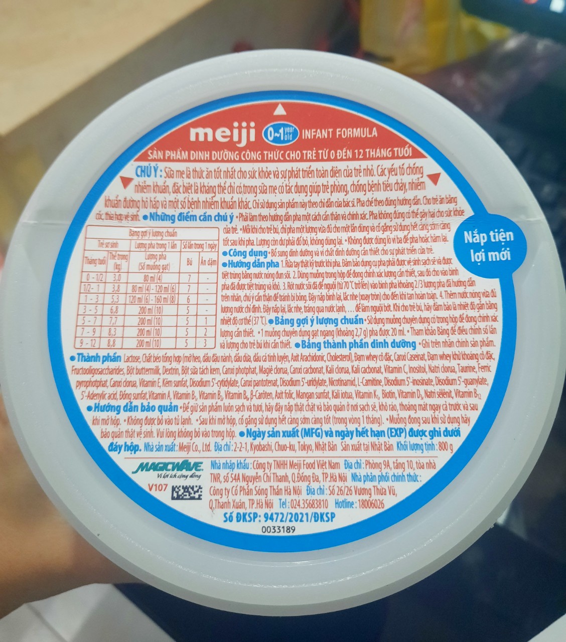 Sữa bột Meiji Infant Formula (800g)