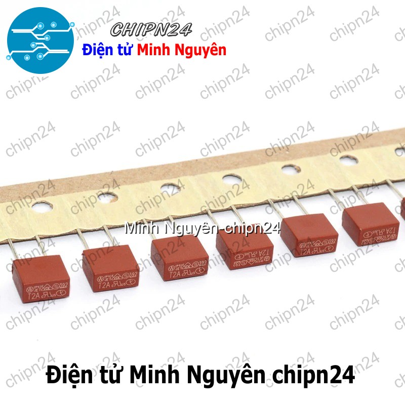 [2 cái] (K445) Cầu Chì Vuông 392 (T1A 2A 3.15A 4A 5A 6.3A 10A) 250V - [Chọn Loại] - HHH.00078
