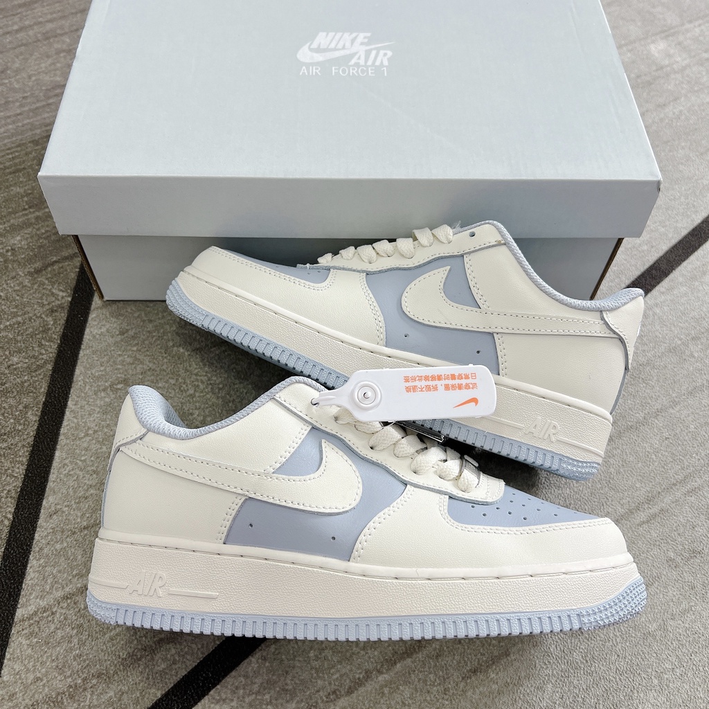 Giày Sneaker AF1 Khoai Môn, Giày thể thao Xanh Kem, Giày Air Force 1 Đủ Size Nam Nữ Full Box