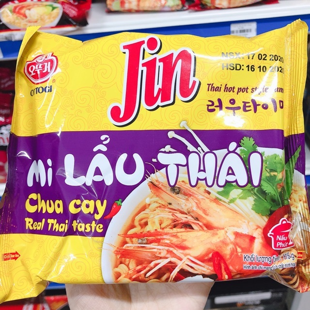 1 Thùng 20 gói Mì Lẩu Thái OTTOGI 115g