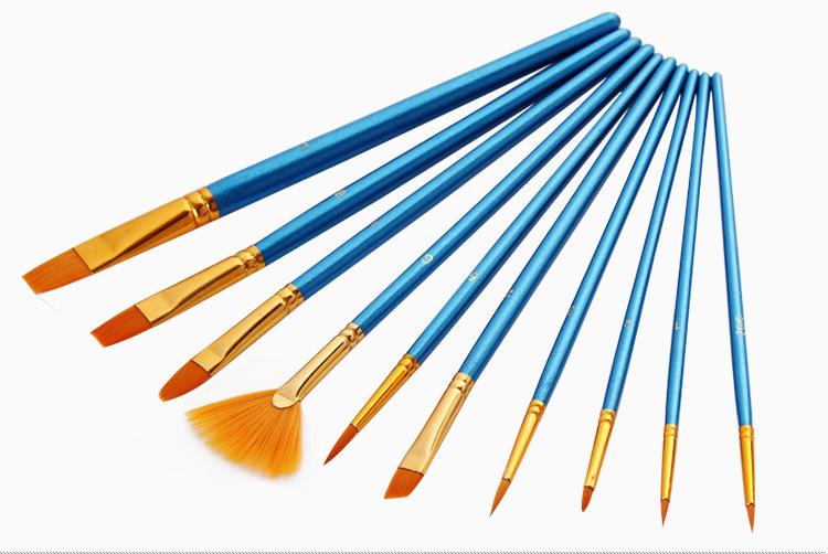 Bộ  Cọ vẽ màu nước, sơn dầu. (12 cọ)