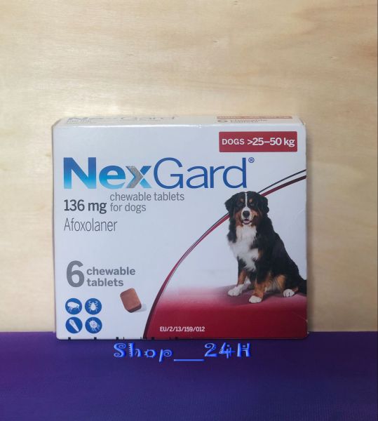 Viên nhai Nexgard hết ve rận ghẻ viêm da cho chó 25-50 kgs_Shop__24H