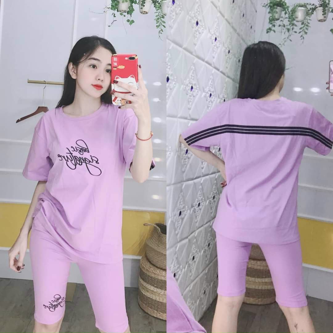 BỘ THUN QUẦN LỬNG MẶC NHÀ SIU XINH DT05