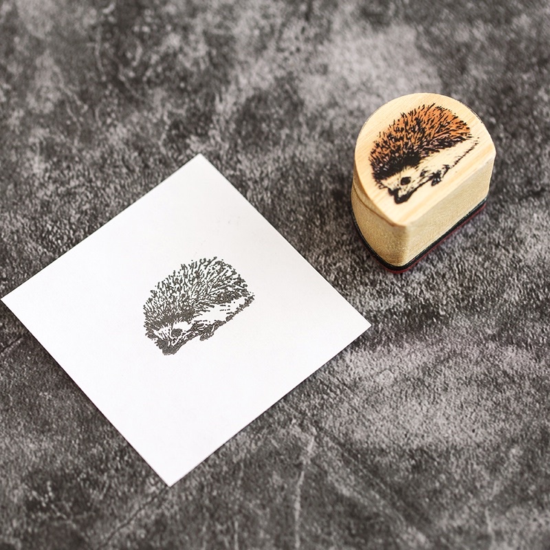 Stamp con dấu gỗ mini động vật SP001