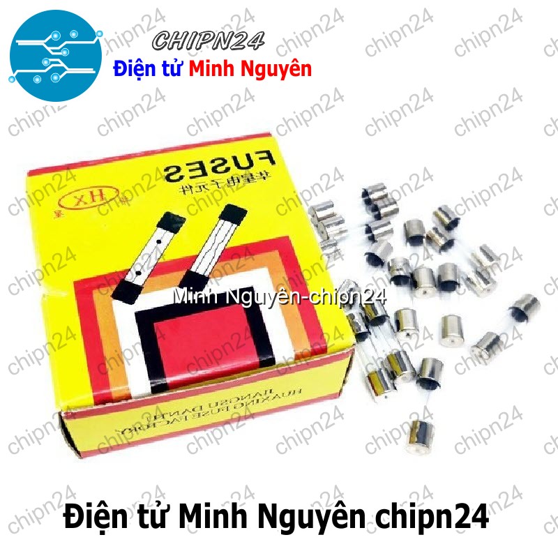 [10 cái] (K412) Cầu Chì Ống Thủy Tinh 6x30mm (1A/2A/3A/4A/5A/6A/6.3A/8A/10A/15A/16A/20A) - [Chọn Loại] - HHH.00009