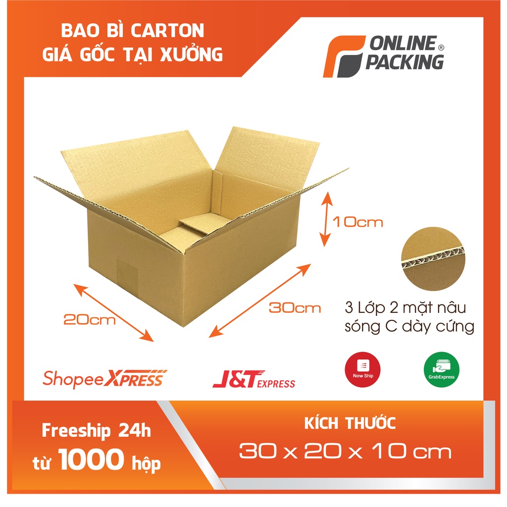 30X20X10 COMBO 20 THÙNG CARTON