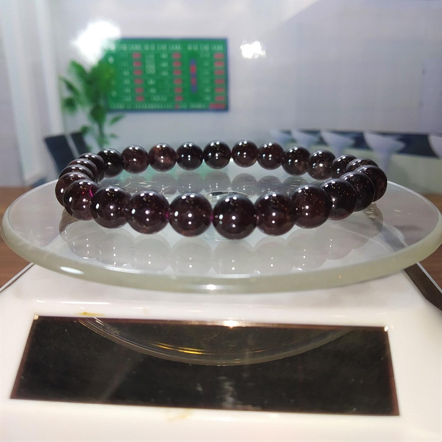 Vòng phong thủy, vòng đá garnet 8li
