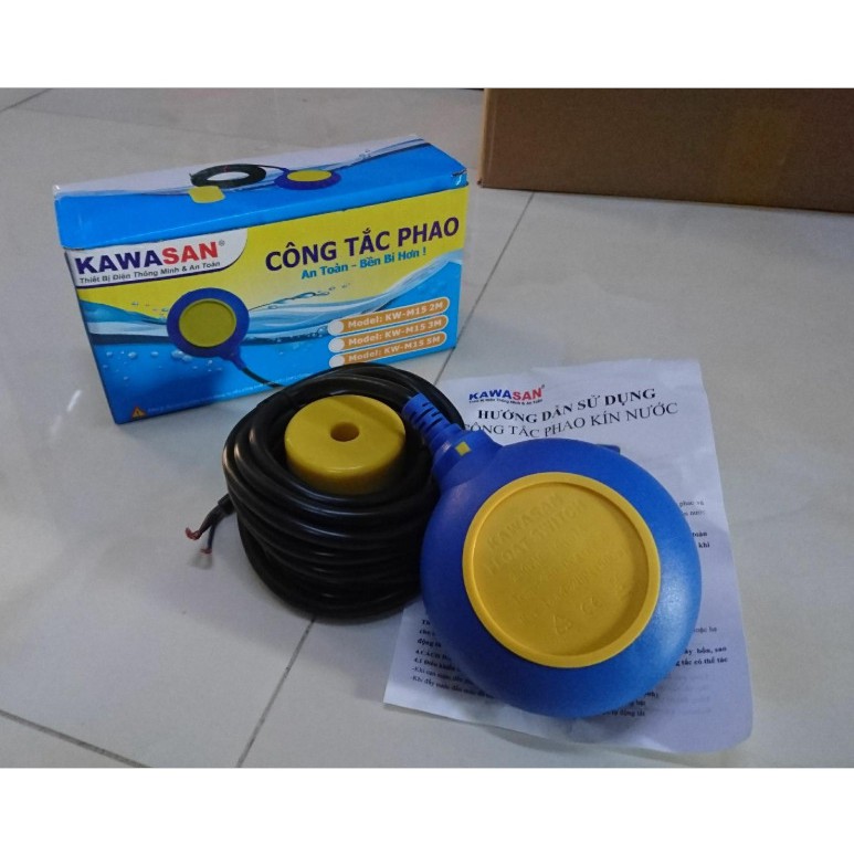[HCM]Phao bồn bơm nước tự động dùng điện Kawa 5m