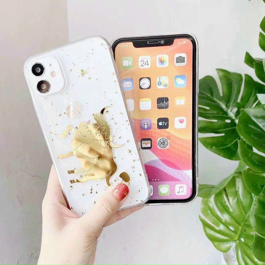[Lấy mã miễn phí vận chuyển] 🧧Tết 2021🧧 - Ốp lưng iphone Trâu vàng cho iphone 7plus / 8 plus / X / XS / Xr / XSMAX / 11 / 11pro / 11promax PHÚ QUÝ, CÁT TƯỜNG