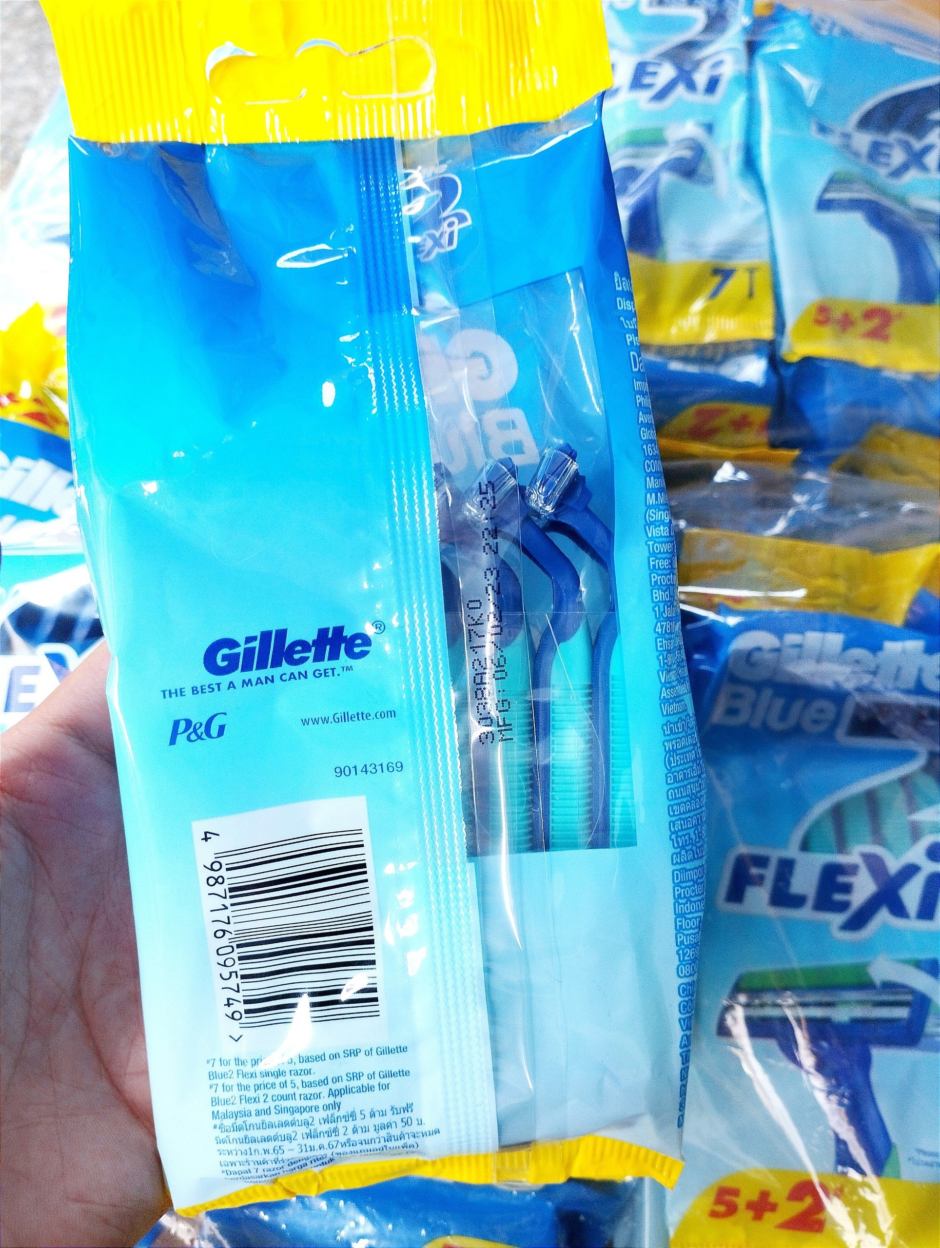 Dao Cạo Râu Gillette Blue 2 Flexi ( Loại 5 +2)