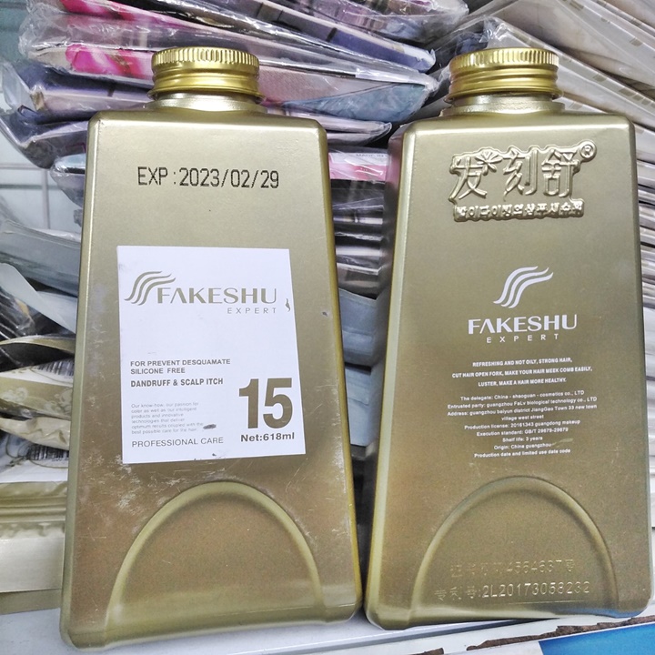 Hấp phủ lụa tơ tằm phục hồi tóc fakeshu 618ml - pn206