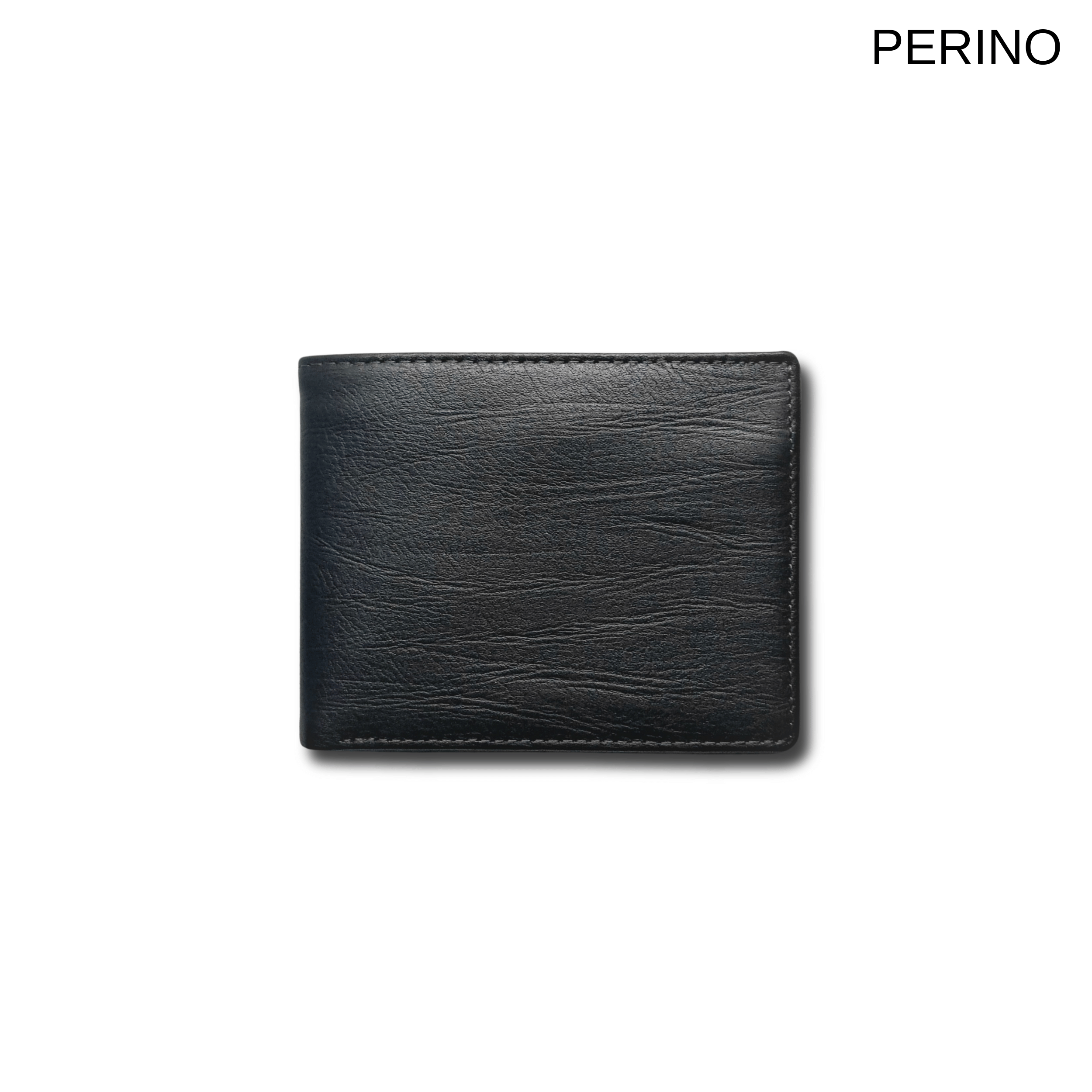 Perino men's 100% genuine leather wallet with stand or horizontal zipper closure high grade cowhide leather wallets with box-p089