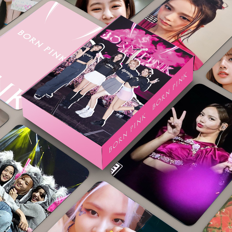 Thẻ Lomo card BlackPink bo góc BORN PINK Album Thần Tượng Kpop - Lửa Hồng ngọc thịnh02903