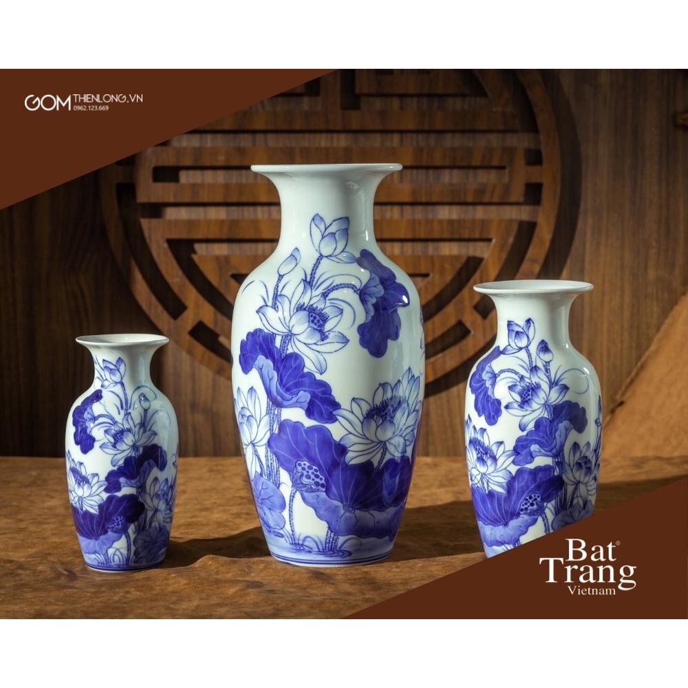 Bộ đồ thờ gia tiên xanh lam ngọc cao cấp | đồ thờ cúng bát tràng chính hãng | gốm thiên long