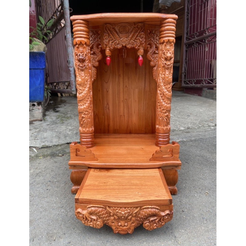 Bàn thờ thần tài ông địa 42 x 68cm, bàn thờ ông địa gỗ , bàn thờ gỗ giá rẻ
