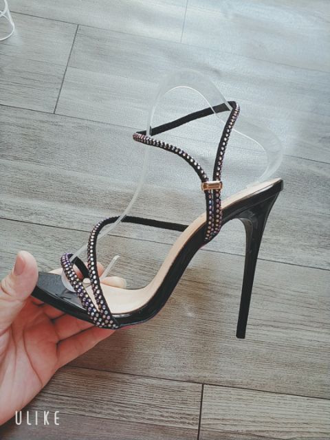 [HCM]Giày Sandal Cao Gót Đính Hạt 11P