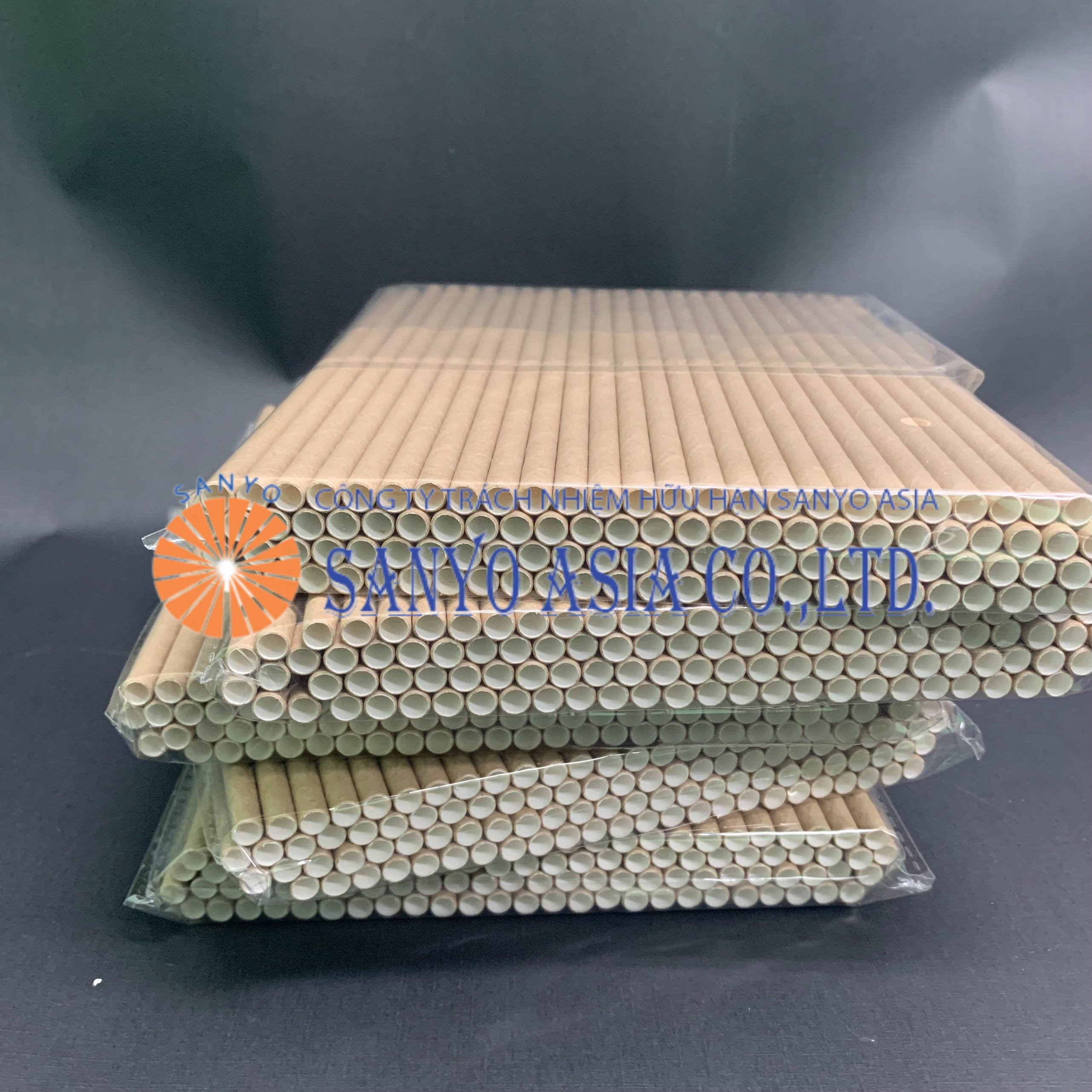 [MUA LẺ - GIÁ SỈ] 100 ỐNG HÚT GIẤY NÂU CAO CẤP