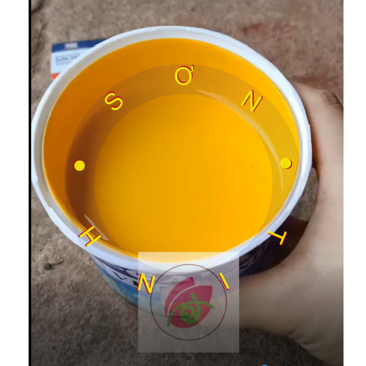 [Sơn chậu] Ve màu vàng Galant 1kg