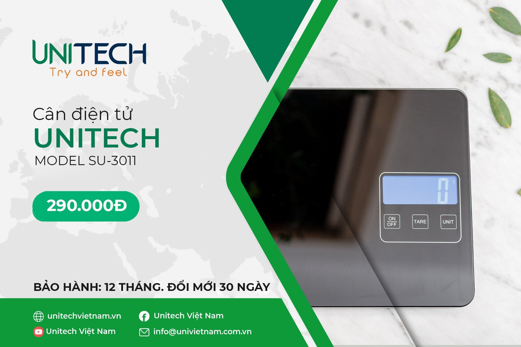 Cân điện tử Unitech SU-3011