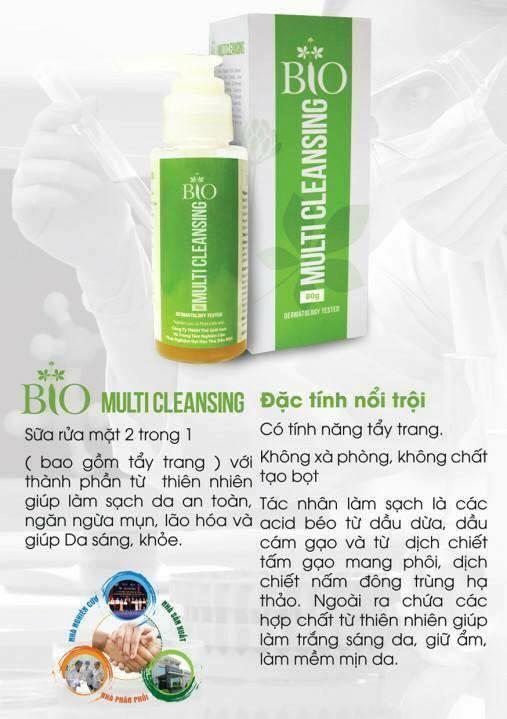 Sữa rửa mặt Bio Multi Cleansing 80g  Mỹ Phẩm Organic