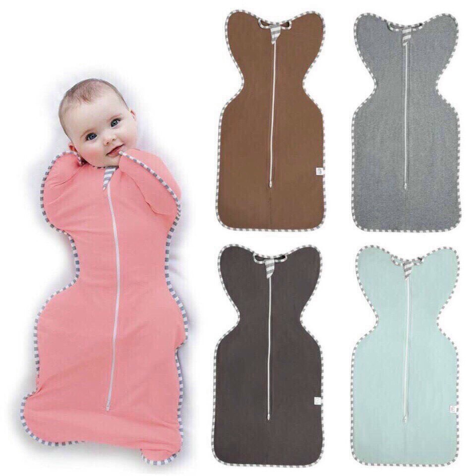 Ủ nhộng cho bé sơ sinh chống giật mình giúp em ngủ ngon giấc, vải cotton co giãn 4 chiều