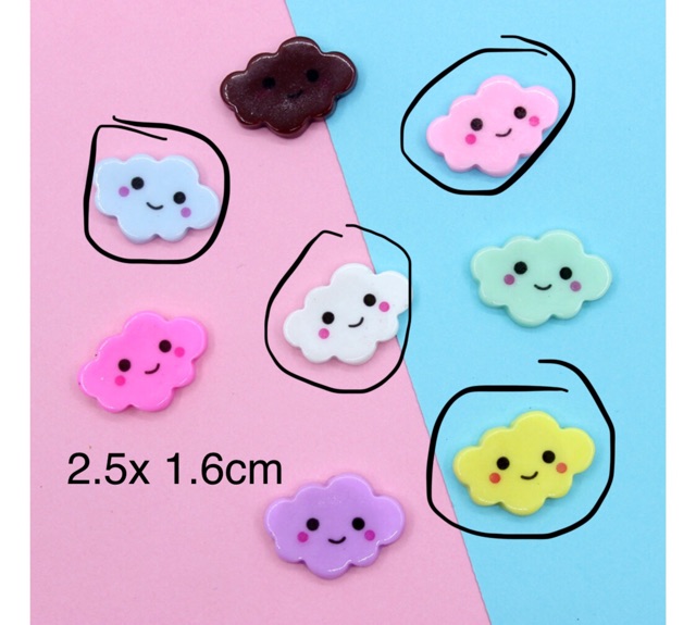 [HCM]Đám Mây Mặt Cười Charm Slime [1 cái ]