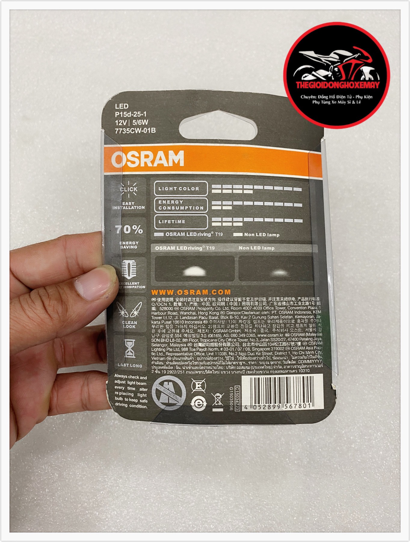 bóng đèn pha led chân h4 siếu sáng Osram