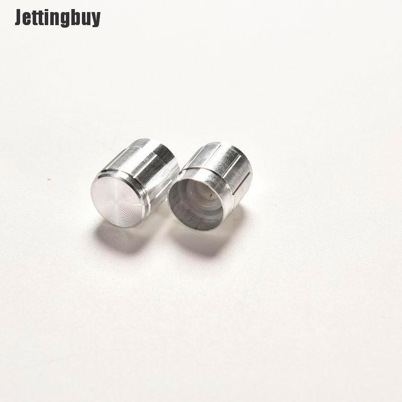 Jettingbuy 10 Chiếc Núm Nhôm Công Tắc Xoay Chiết Áp Con Trỏ Điều Chỉnh Âm Lượng Lỗ 6Mm