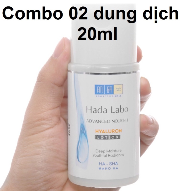 Combo 2 chai Dung dịch Hada Labo Perfect White Lotion 20ml nhập khẩu