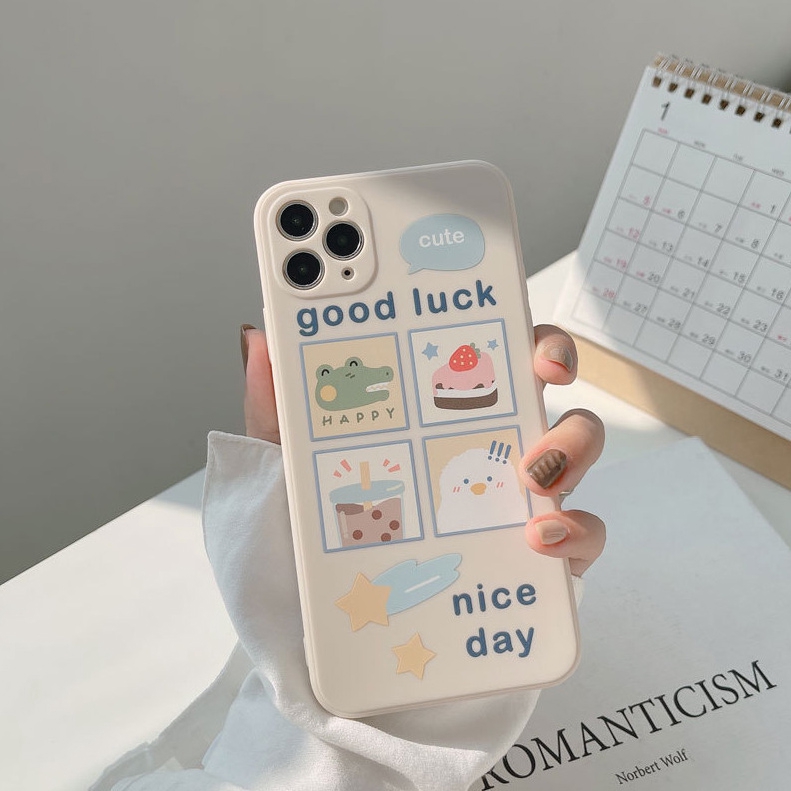 Ốp lưng iphone cạnh vuông nice day 6/6plus/6s/6splus/7/7plus/8/8plus/x/xr/xs/11/12/pro/max/plus/promax- Awifi C3-2