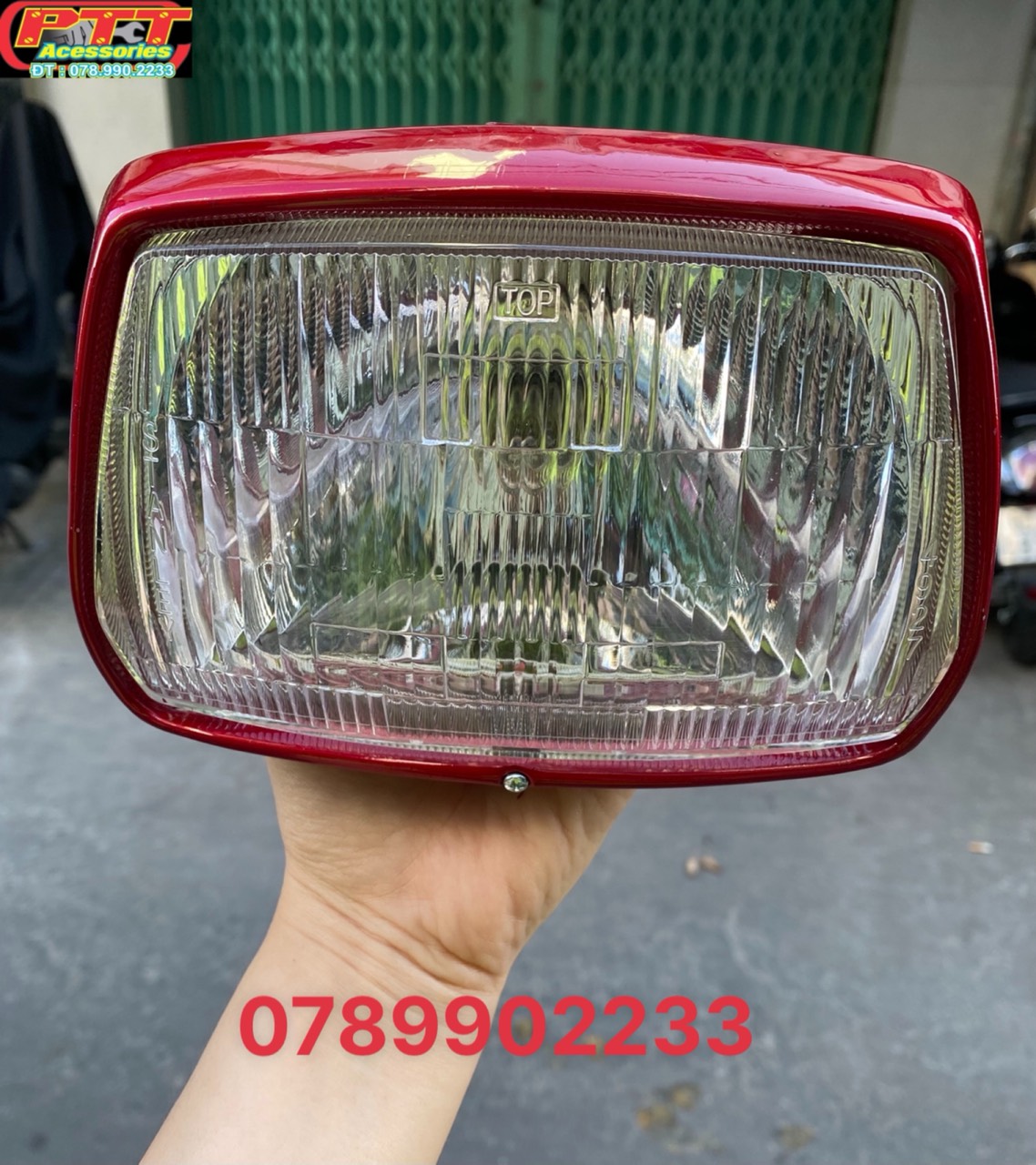 Pha đèn trước citi 100 dealim luôn vòng sắt + bóng đèn