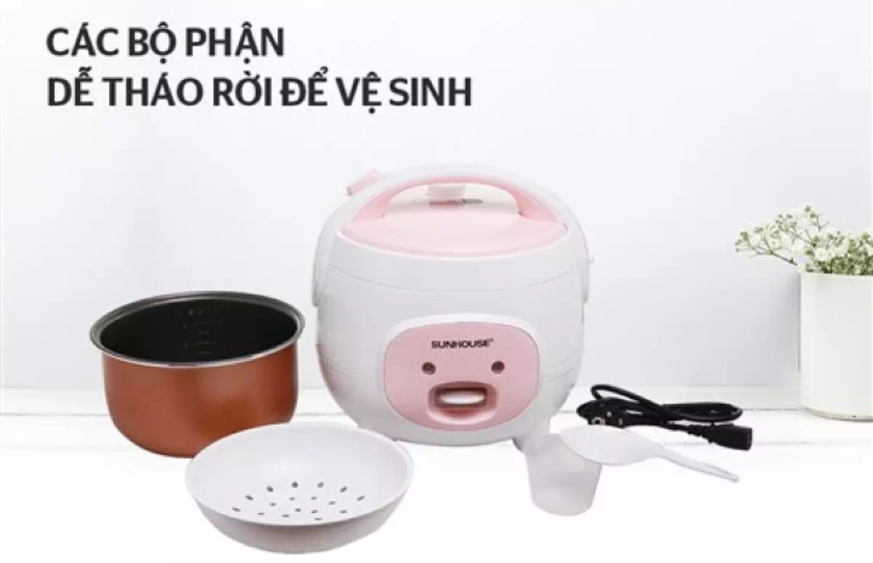nồi cơm điện 1.8l shd8607w sunhouse