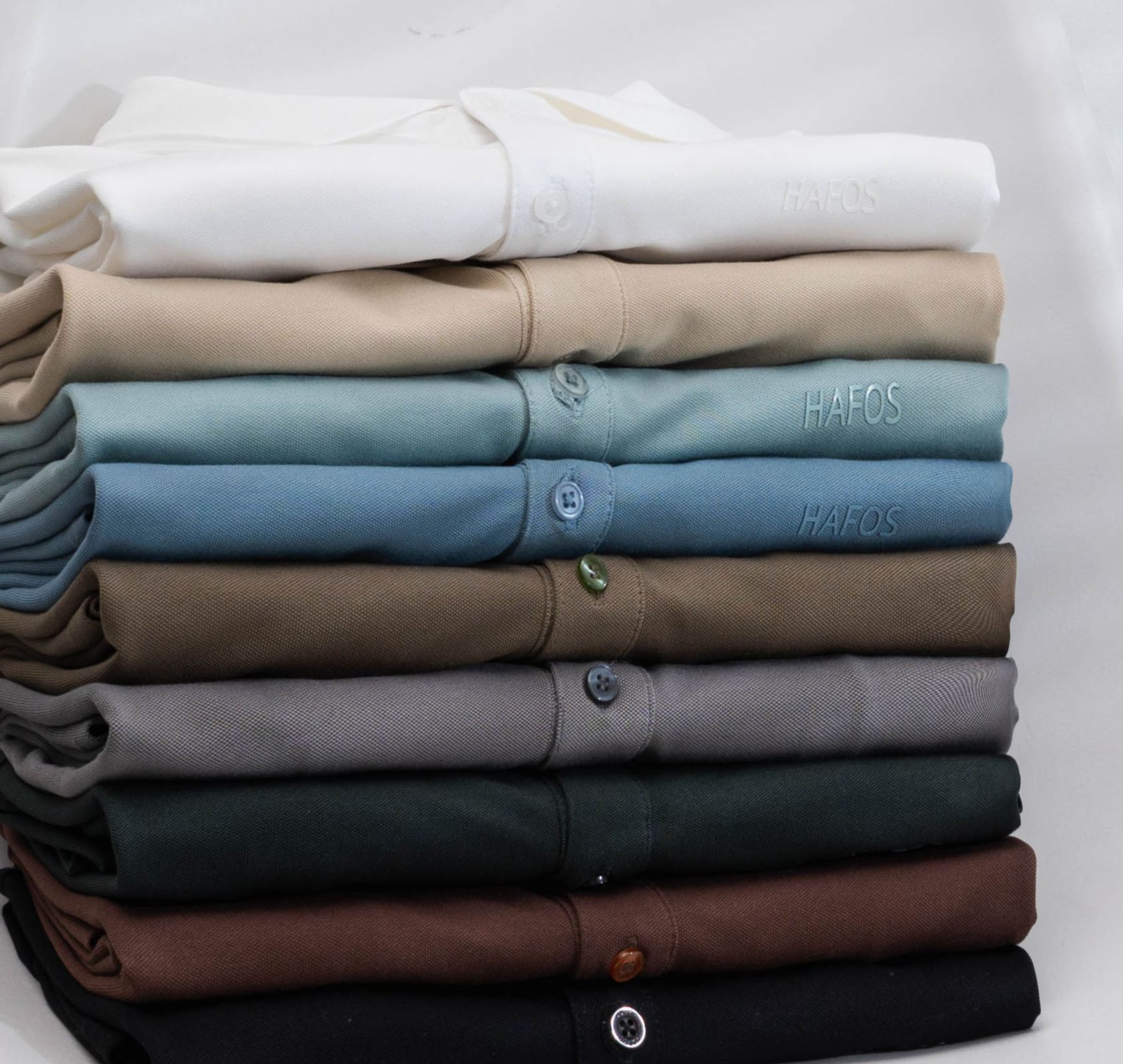 Áo Polo Nam HAFOS BASIC vải Cá sấu Cotton cao cấp chuẩn form