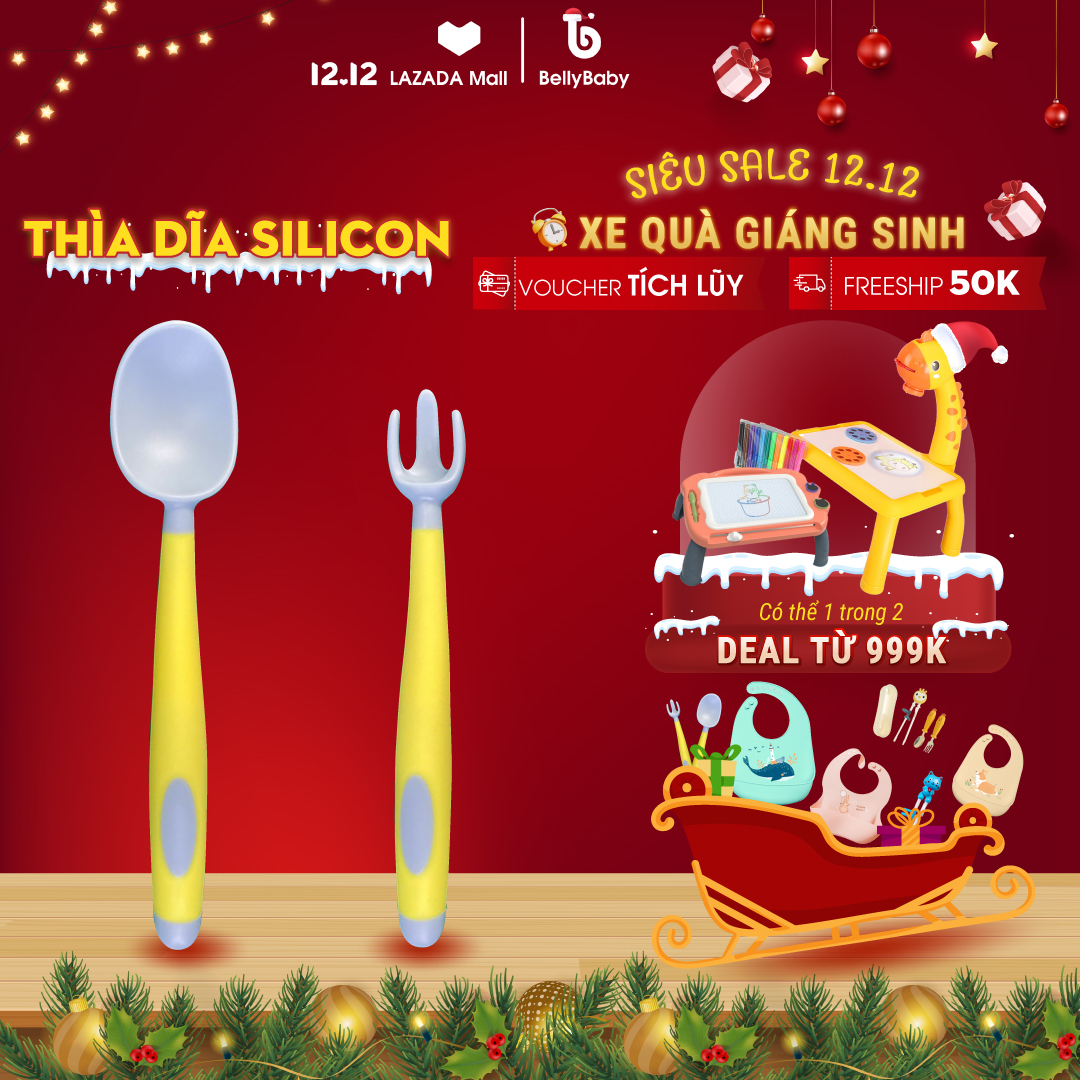 Thìa, Dĩa Ăn Cho Bé Silicon