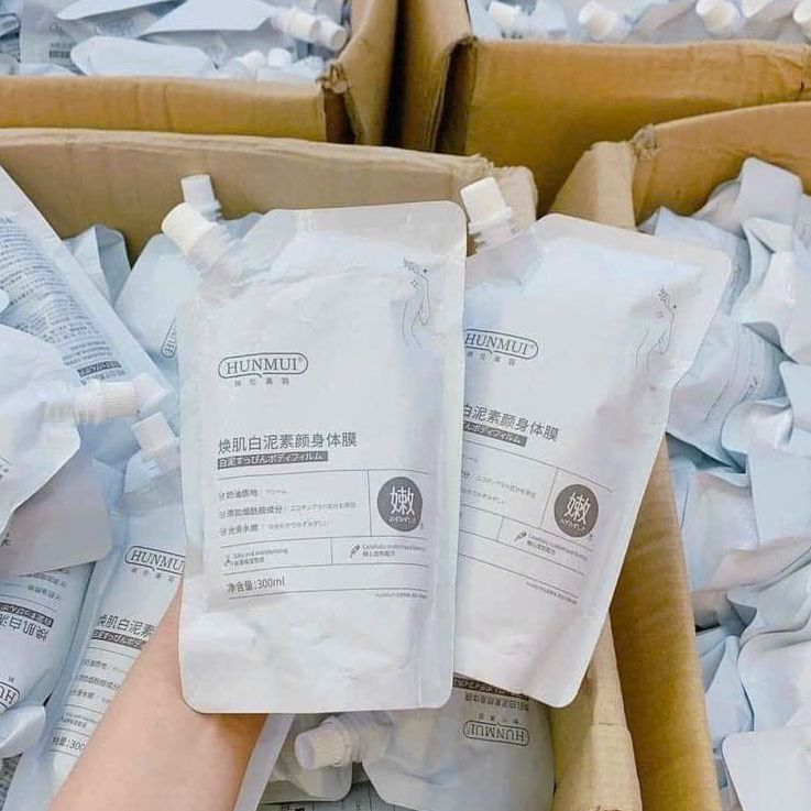 Kem ủ trắng - tắm trắng da body hunmui 300ml