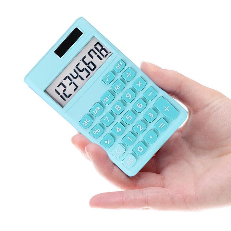 Student Calculator High Sensitivity Calculator with Solar Panel Auto Powered Kids Calculators Solar Basic Calculator for Homes Offices presents